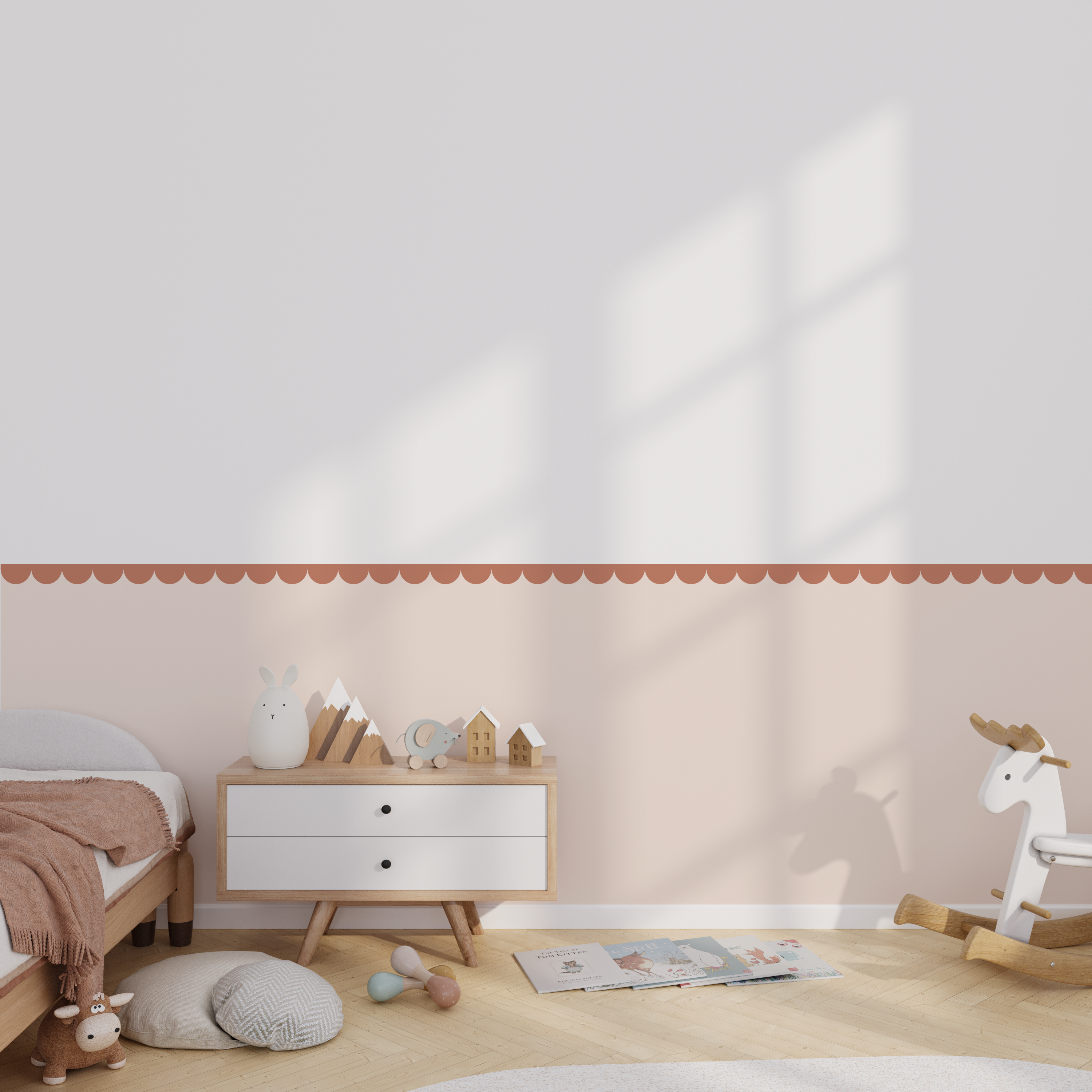 Romantisches Wandtattoo in Tapetenoptik | Kinderzimmer Nilso