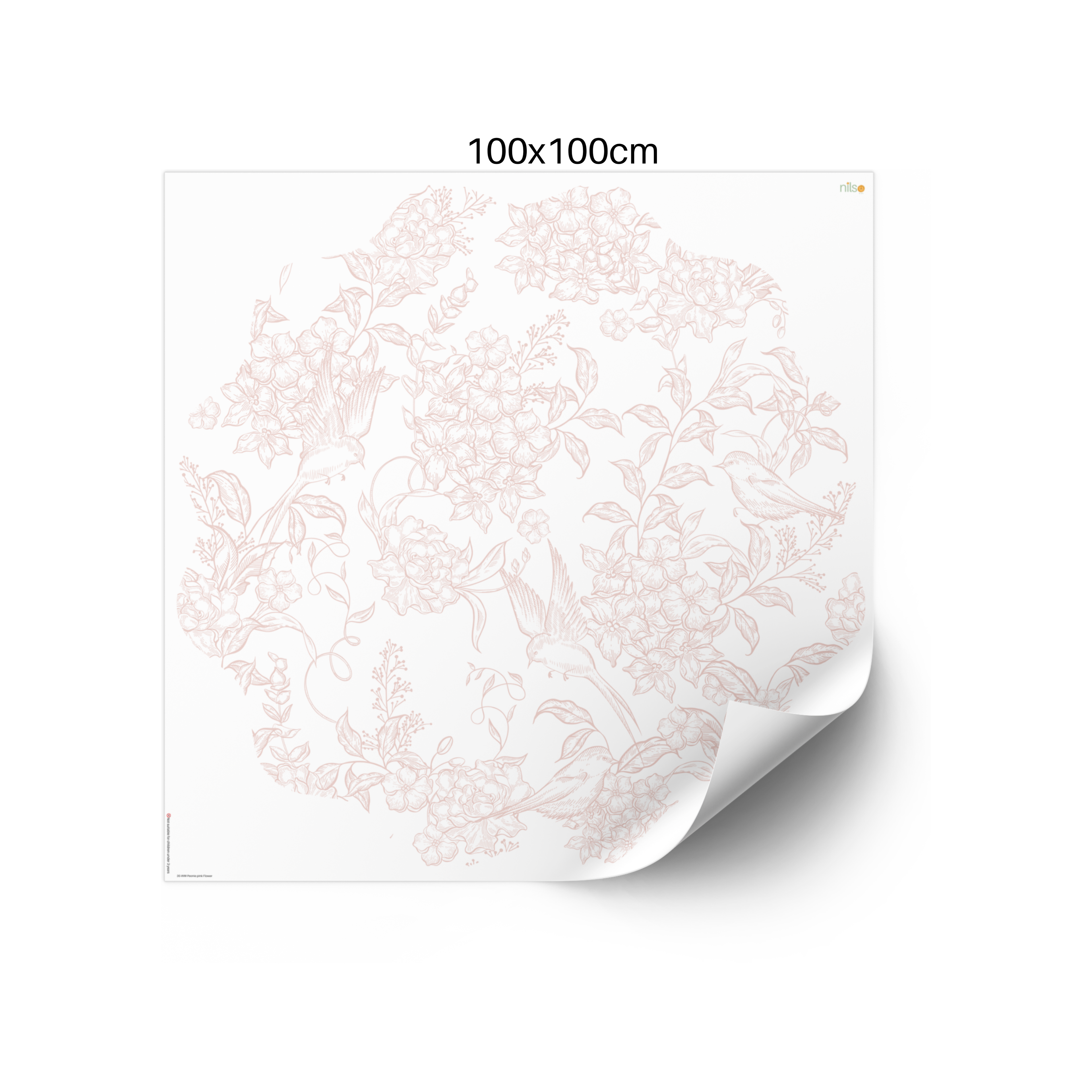 Pfingstrose Blumen Wandtattoo I Kinderzimmer Nilso
