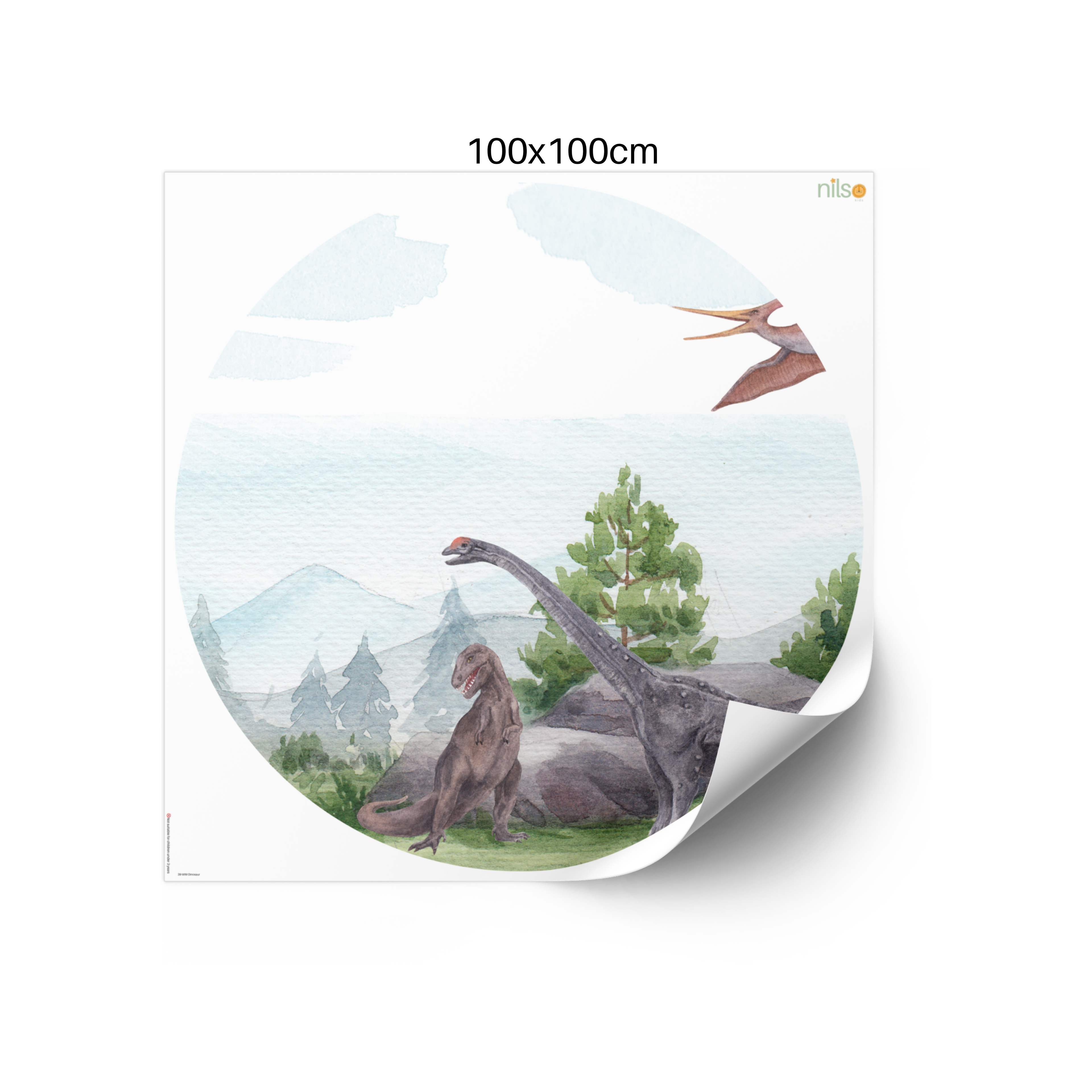 Dinosaurierwelt Wandtattoo – Dino Abenteuer | Kinderzimmer Nilso
