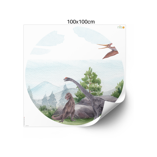 Dinosaurierwelt Wandtattoo – Dino Abenteuer | Kinderzimmer Nilso