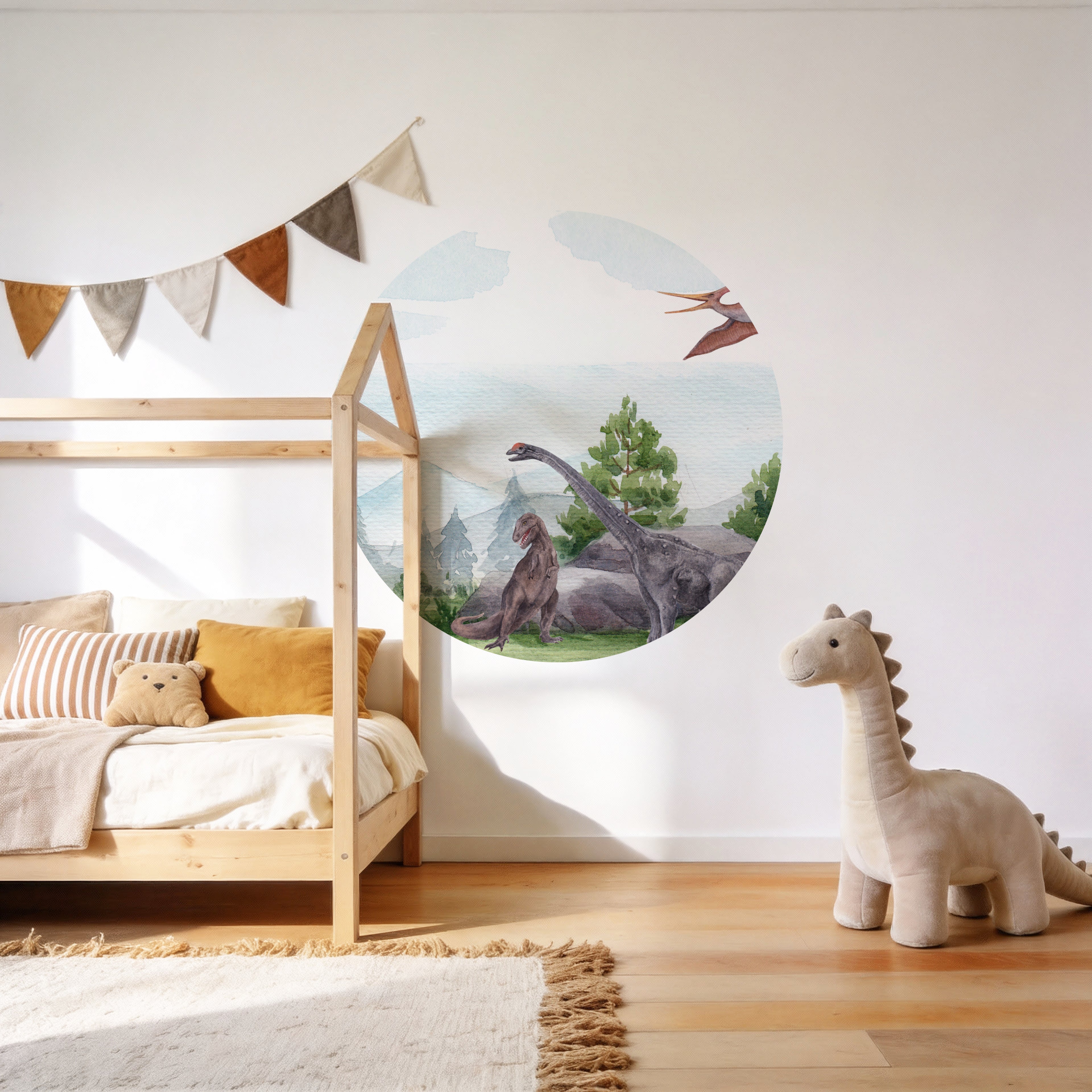 Dinosaurierwelt Wandtattoo – Dino Abenteuer | Kinderzimmer Nilso