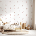 Wandtattoo Rosa Hasen + Herzen Nilso