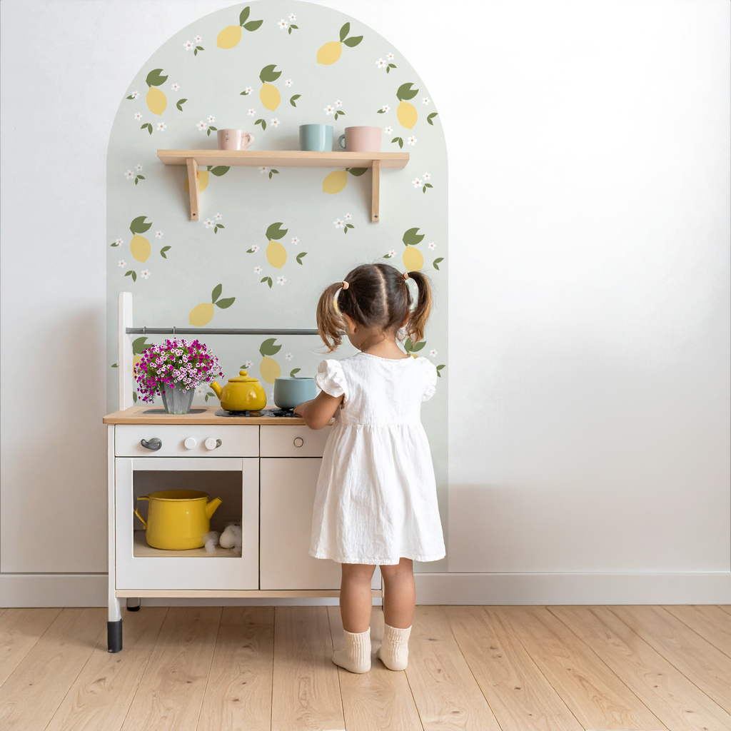 Zitronen Wandtattoo Bogen – Frisch & Sommerlich | Kinderzimmer Nilso