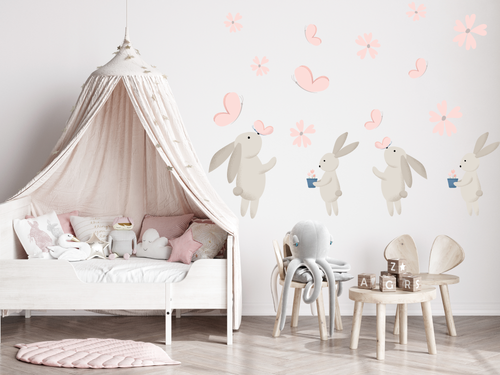 Hasen - Hochwertiges Wandtattoo Nilso